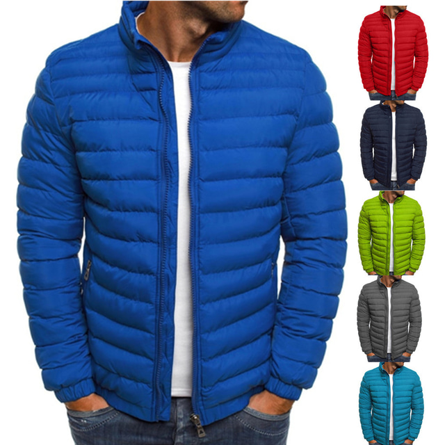  jachetă căptușită căptușită pentru bărbați îmbrăcăminte exterioară cu fermoar jachetă bomber de iarnă în aer liber haină cu fermoar topuri casual jachetă ușoară rezistentă la vânt sport trenci pescuit alpinism alergare