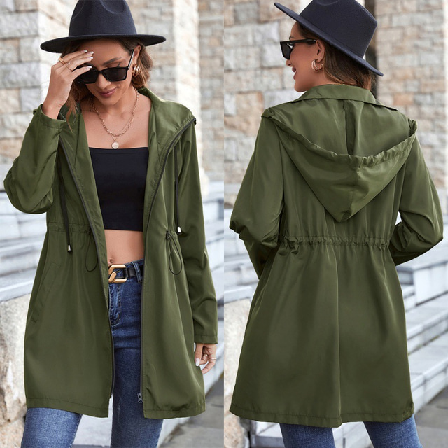 Veste Imperméable Légère Femme - Capuche, Coupe-vent - Randonnée, Running, Plein Air