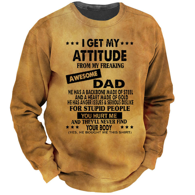  Per uomo Lettera Stampe Grafiche Maglia Maglione Felpa leggera con cappuccio Manica Lunga Felpa Girocollo Designer Essenziale Casual Stampa 3D Sport & Outdoor Casuale Quotidiano Stampato Primavera