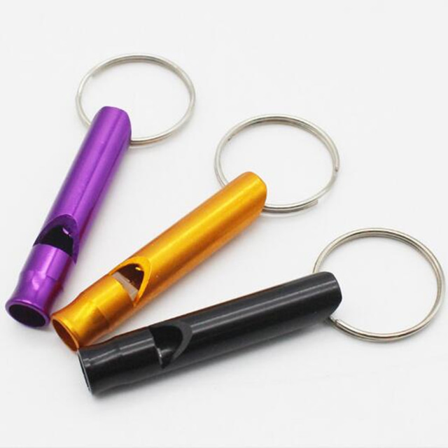  1 Pieces High Pitch Plastic Dog Whistles for Recall Training, Dog Training Whistle with Key Rings (Black, Orange, Blue, Purple, Green)