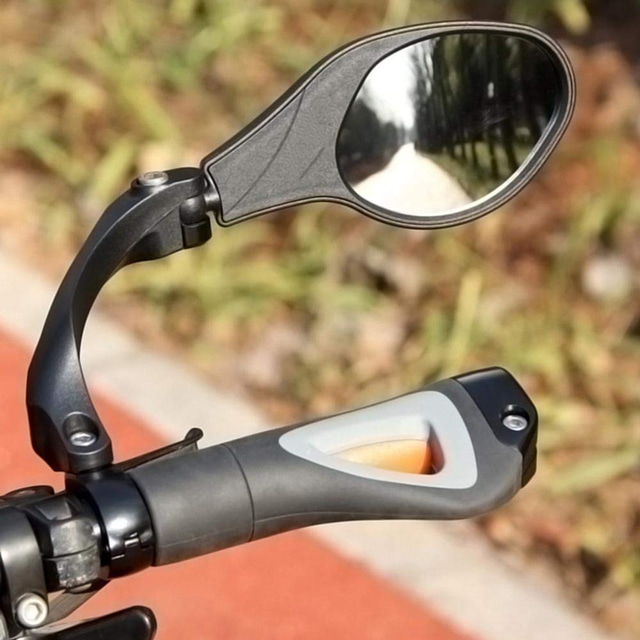  Handlebar Bike Mirror, Adjustable 360° Rotation Bicycle Rear View Mirror for Mountain Road Bikes Rear View Mirror Handlebar Bike Rear View Mirror Adjustable Anti-Shake / Damping Wide Range Back
