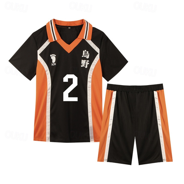  Haikyuu Sugawara Koushi Daichi Sawamura Azumane Asahi Outfits Cartoon Manga Anime Harajuku Graphic Kawaii For Couple's Men's Women's Adults' Back To School Hot Stamping