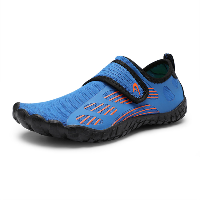  Men's Hiking Shoes Water Shoes Barefoot Shoes Sneakers Shock Absorption Breathable Lightweight Comfortable Surfing Climbing Boating Breathable Mesh Summer Army Green Sky Blue Dark Blue