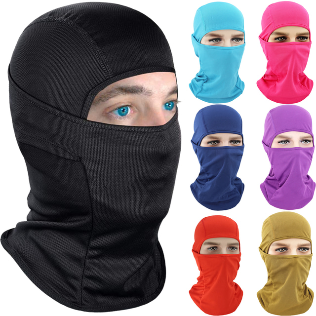  Headwear Balaclava Neck Gaiter Neck Tube Thermal Warm Sunscreen Windproof Fast Dry Breathable Bike / Cycling Forest Green fluorescent green Green Spandex Polyester Summer for Men's Women's Adults'
