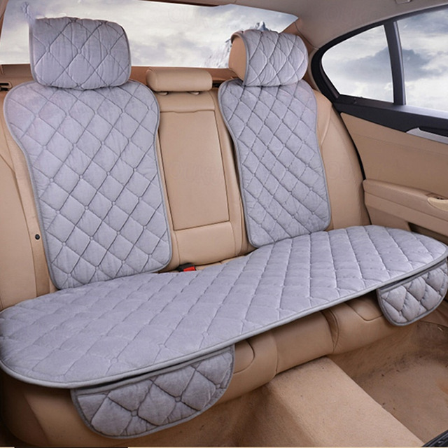  Conjunto de Capa de Assento de Carro DIY StarFire Rosa Bonita Almofada de Assento de Pelúcia Universal Tapete Protetor para a Maioria dos Modelos de Carro