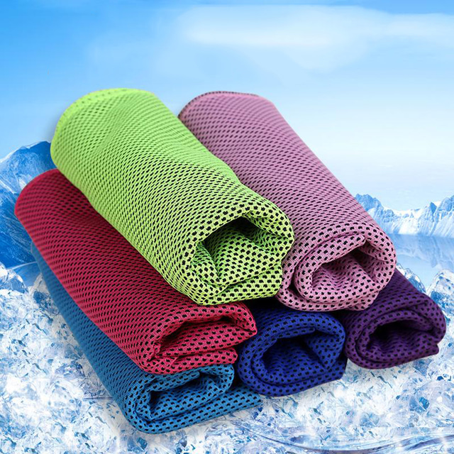  Men's Women's Cooling Towel Winter Summer Outdoor Breathable Lightweight Soft Comfortable Light Purple Light Blue Big red for Fishing Climbing Running