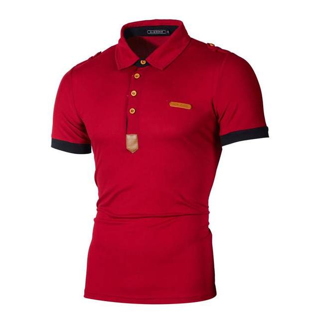  Men's T shirt Polo Shirt Golf Shirt Top Outdoor Breathable Lightweight Soft Comfortable Wine Red Black Dark Grey Fishing Climbing Running