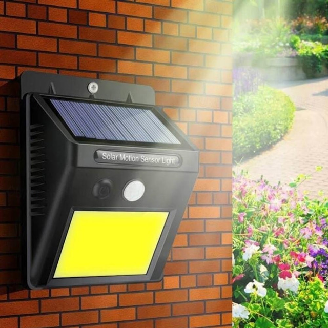  2PCS 4PCS Outdoor Solar Wall Lights Lamp 3 Modes Angle Solar Motion Sensor Outdoor Lamp IP67 Waterproof Light Control Solar Wall Lamp Suitable for Garage Fence Deck Courtyard