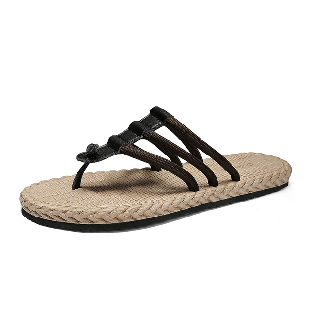  Herre Sko Hjemmesko og flip-flops Sandaler Afslappet Komfort Ensfarvet EVA (etylenvinylacetat) Sommer
