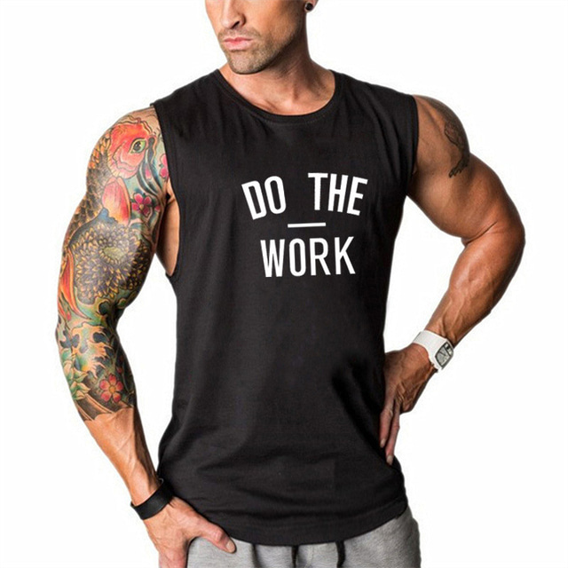  Men's Vest Top Tank Top Vest Summer Sleeveless Graphic Patterned Letter Crew Neck Casual Daily Print Clothing Clothes Lightweight Casual Fashion White Black Gray