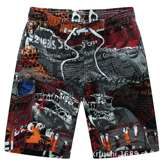 Short de bain toucher peau de pêche à séchage rapide, 110 g/m²