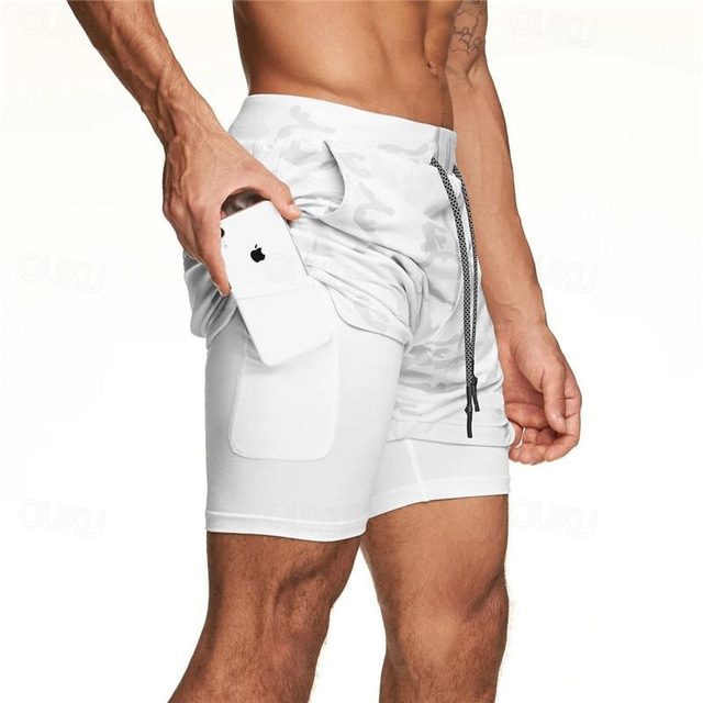  Hombre Bañadores Pantalones Bañador Natación Corto Secado rápido Ligero Pantalones de Surf Traje de baño Con bolsillos Forro de compresión Correa Natación Surf Playa Deportes acuáticos Color sólido