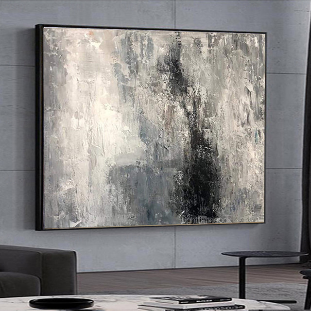  Hang-geschilderd olieverfschilderij Handgeschilderde Vaakatasoinen panoraama Abstract Landschap Modern Zonder Inner Frame (Geen frame)