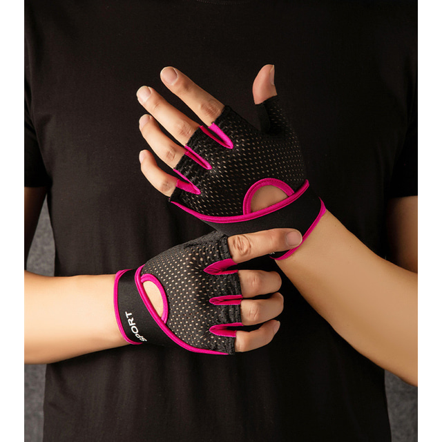  Bike Gloves / Cycling Gloves Biking Gloves Skidproof Fitness Motor Bike Protective Fingerless Gloves Sports Gloves Silicone Gel Green Black Pink for Adults Cycling / Bike Activity & Sports Gloves