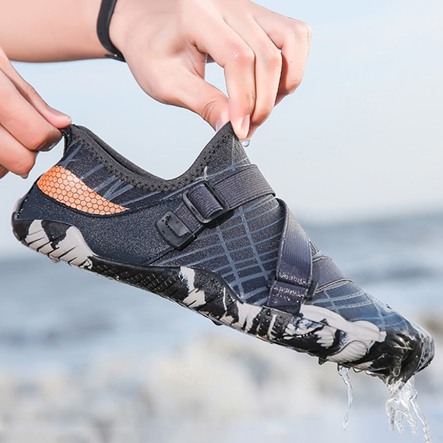  יוניסקס נעלי טיולי הרים נעלי מים נעליים יחפות בולמי זעזועים נושם קל משקל נוח גלישה טיפוס שייט רשת נושמת קיץ לבן שחור אפור כחול