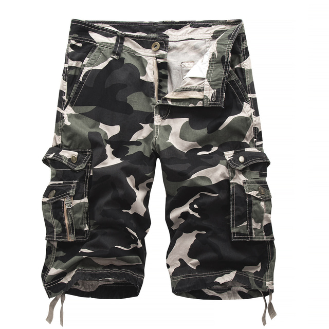  Homens Bermuda Cargo Shorts de caminhada Militar camuflagem Verão Ao ar livre 12