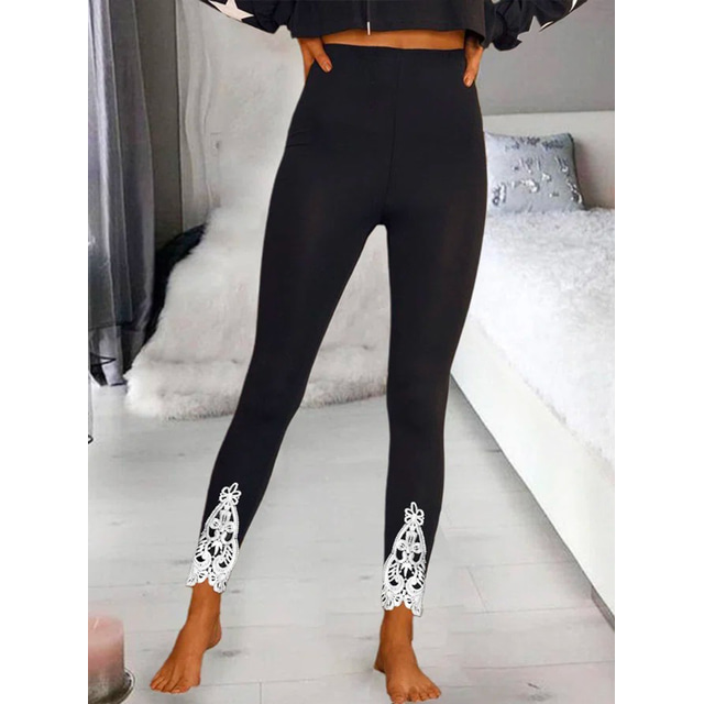  Women's Sports Gym Leggings Yoga Pants High Waist Spandex Black Leggings Graphic Color Block Tummy Control Butt Lift Quick Dry Clothing Clothes Yoga Fitness Gym Workout Running / Stretchy / Athletic