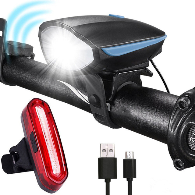  lumină pentru bicicletă din față / lumină claxon pentru bicicletă lumină pentru bicicletă cu LED-uri rezistentă la baterie, rezistentă la apă, baterie Li-ion reîncărcabilă 1000 lm putere reîncărcabilă alb ciclism / bicicletă / camping / drumeții / speolog