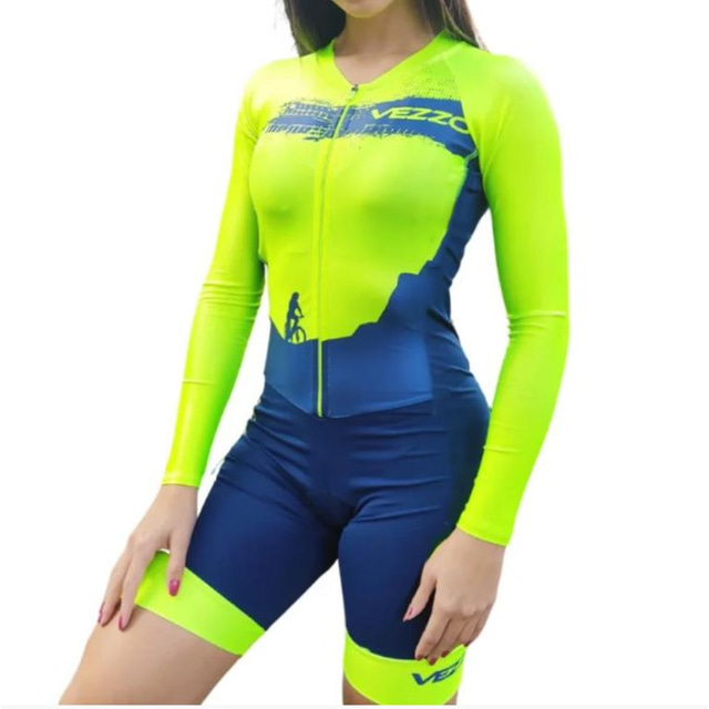  Women's Short Sleeve Cycling Jersey with Shorts Triathlon Tri Suit Mountain Bike MTB Road Bike Cycling Black Blue Bike Clothing Suit Polyester Breathable Quick Dry Sweat wicking Sports Clothing