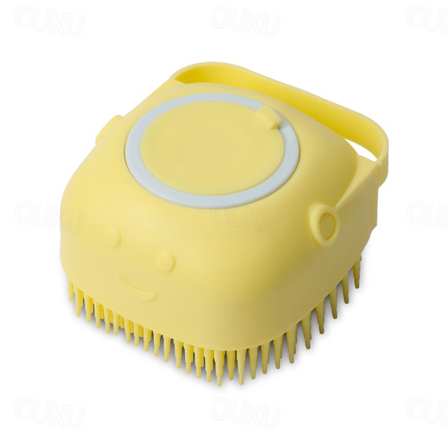  Bagno Cane Spazzola Da Bagno Guanti Da Massaggio Morbido Pettine In Silicone Di Sicurezza Con Scatola Di Shampoo Accessori Per Animali Domestici Per Gatti Strumento Per La Toelettatura Della Doccia