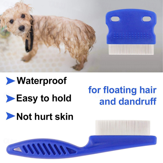 6pcs/Set Pet Lice Combs Dog Grooming Flea Comb Tear Stain Comb for