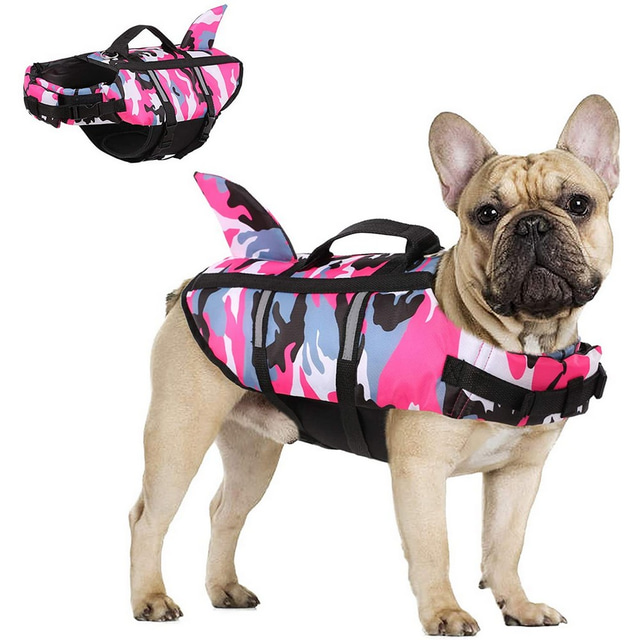  Dog Life Vest Dog Life Jacket Reflective Adjustable Safety Beach Pool Dog Clothing