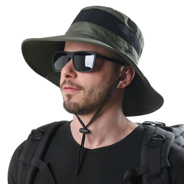  Bărbați Pentru femei Căciulă Soare Pălărie de pescuit Καπέλο πεζοπορίας Pălărie Boonie Wide Brim Vară În aer liber Protecție UV la soare Cremă Cu Protecție Solară Protecție UV Respirabil Pălării