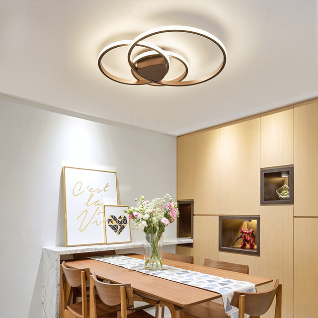  55 cm stmívatelné stropní led kovové moderní stylové módní lakované svítidlo 220-240v