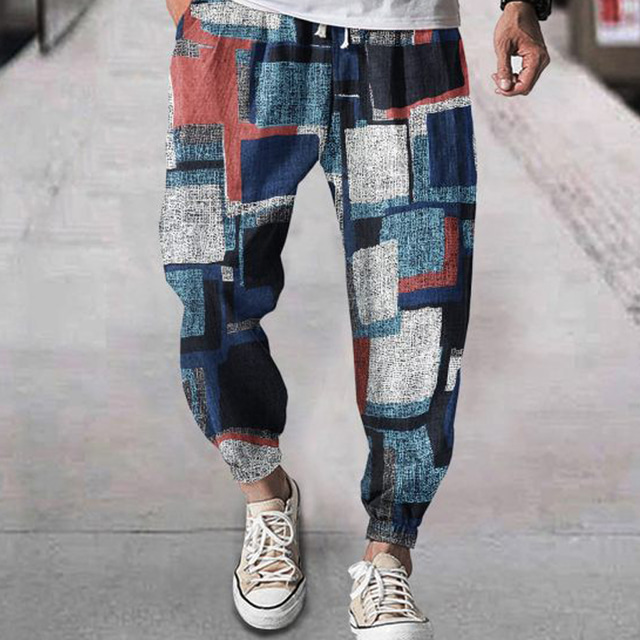 Pantalon Homme Léger En Coton & Lin - Coupe Ample - Confy Pour Plage, Yoga, Vacances