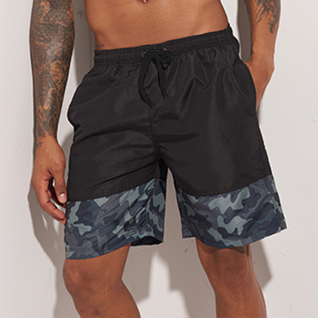  Men's Swim Trunks Swim Shorts Quick Dry Lightweight Board Shorts Bathing Suit Mesh Lining with Pockets Drawstring Swimming Surfing Beach Water Sports Camo / Camouflage Summer