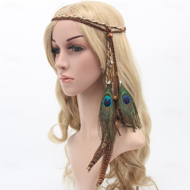  Retro Vintage 1970s Headband Hippie Women's Masquerade Party / Evening Pride Parade Pride Month Adults Headband