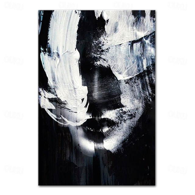  Mintura Handmade Figure Oil Painting On Canvas Wall Art Decoration Modern Abstract Picture For Home Decor Rolled Frameless Unstretched Painting