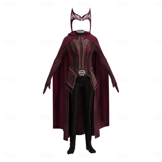  Scarlet Witch Wanda Django Maximoff Outfits Masquerade Women's Movie Cosplay Cosplay Costume Party Masquerade Bachelorette Party