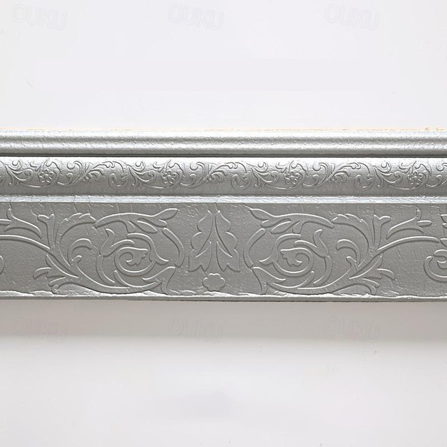  Solid Color Wallpaper Border Waistline Baseboard Peel and Stick Self Adhesive PVC/Vinyl Modern Waterproof Wall Decal for Room 230*10cm