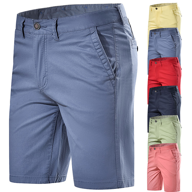  Men's Cargo Shorts Hiking Shorts Military Summer Outdoor Ripstop Breathable Quick Dry Sweat wicking Shorts Bottoms Green Yellow Cotton Fishing Climbing Beach 29 30 32 34 36 / Wear Resistance