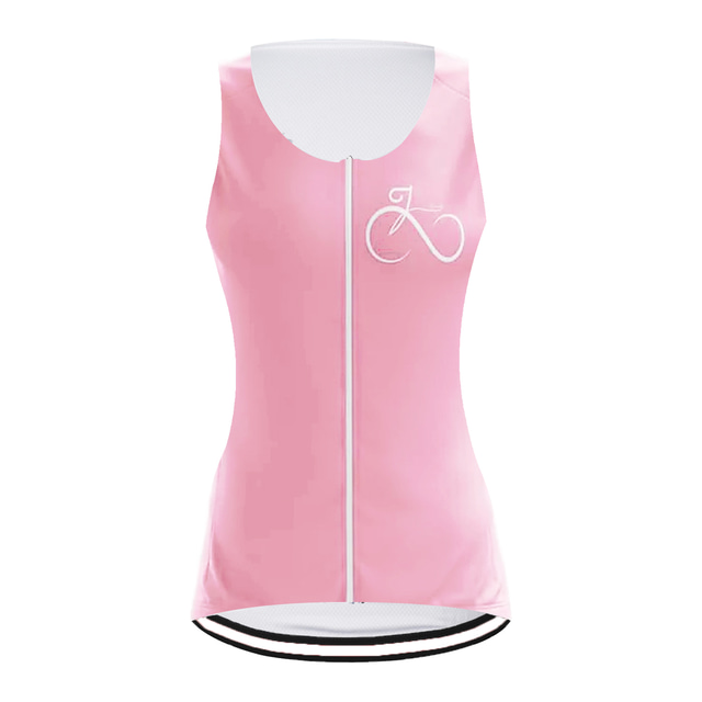  Women's Cycling Vest Cycling Jersey Sleeveless Bike Jersey Top with 3 Rear Pockets Mountain Bike MTB Road Bike Cycling Breathable Quick Dry Moisture Wicking Reflective Strips Black White Yellow
