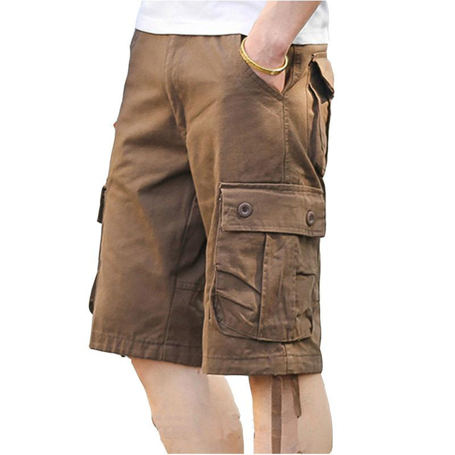  Men's Cargo Shorts Hiking Shorts Summer Outdoor Breathable Quick Dry Lightweight Sweat wicking Bottoms Grass Green Military yellow Fishing Climbing Beach 29 30 31 32 33