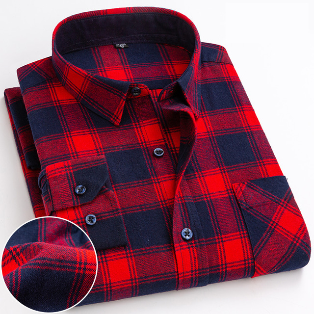  Férfi Ing Check Shirt Ingkabát Overshirt Shacket Pléd / takaró Szabadtéri Hétköznapi viselet Rubin Sötétkék Medence Narancssárga Hosszú ujj Hajtóka Tavasz & Ősz Ruházat Elülső zseb