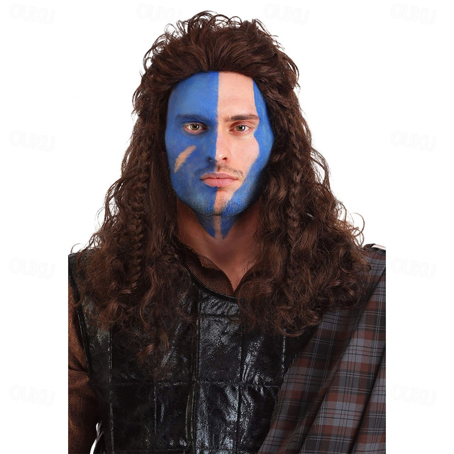  statečné srdce william wallace paruka syntetická cosplay paruka halloween paruky