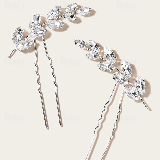 Headdress Headpiece Hair Pin Alloy Wedding Special Occasion Wedding ...