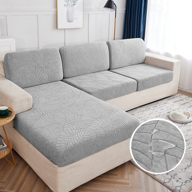  stretch vattenavvisande soffsits kuddfodral vinrött jacquard överdrag elastisk soffa fåtölj loveseat 4 eller 3 sits grå vanlig solid mjuk slitstark tvättbar