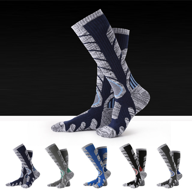  Ανδρικά Γυναικεία Κάλτσες πεζοπορίας Κάλτσες για σκι Αθλητικές κάλτσες Εξωτερική Αναπνέει Moale Σκούπισμα ιδρώτα Άνετο Κάλτσες Πράσινο (35-39) Κίτρινο (35-39) Μαύρο (39-44) για / Διατηρείτε Ζεστό