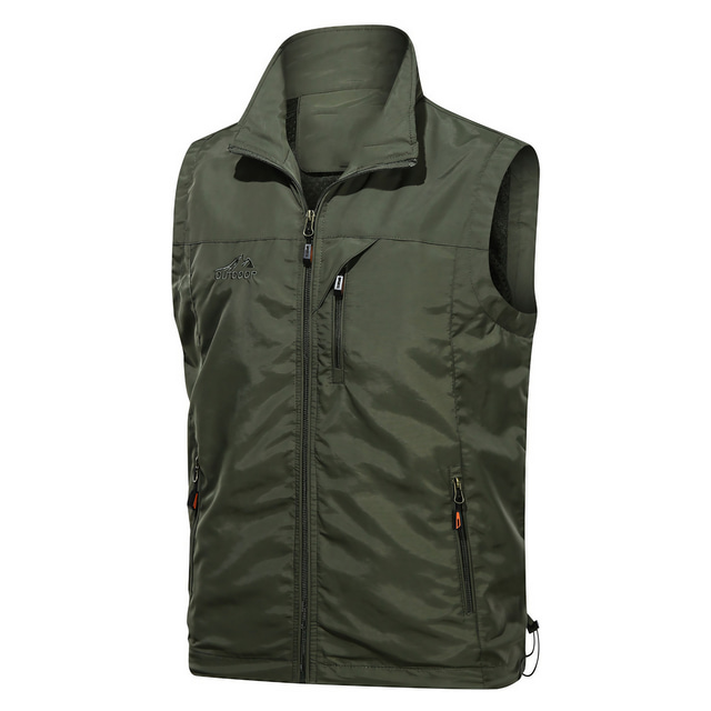 Printemps et automne en plein air à séchage rapide gilet hommes loisirs photographie pêche multi-poches gilet veste outillage grande taille gilet