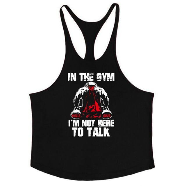  Herr Grafisk Bokstav Linne Racerback linne Ärmlös T-shirt U-hals Skjorta Mode Klassisk Muskel Sport Dagligen Semester Svart Vit Gul Sommar Kläder M L XL XXL