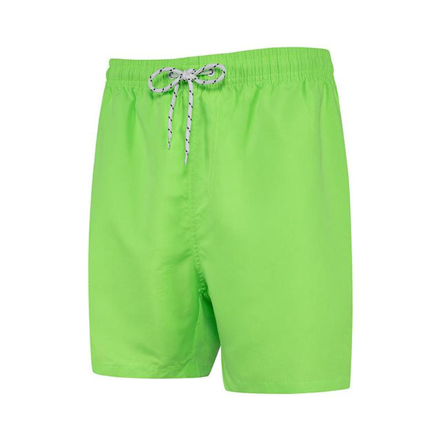  2022 summer cross-border new solid color quick-drying seaside holiday beach shorts men's shorts with mesh drawstring inside
