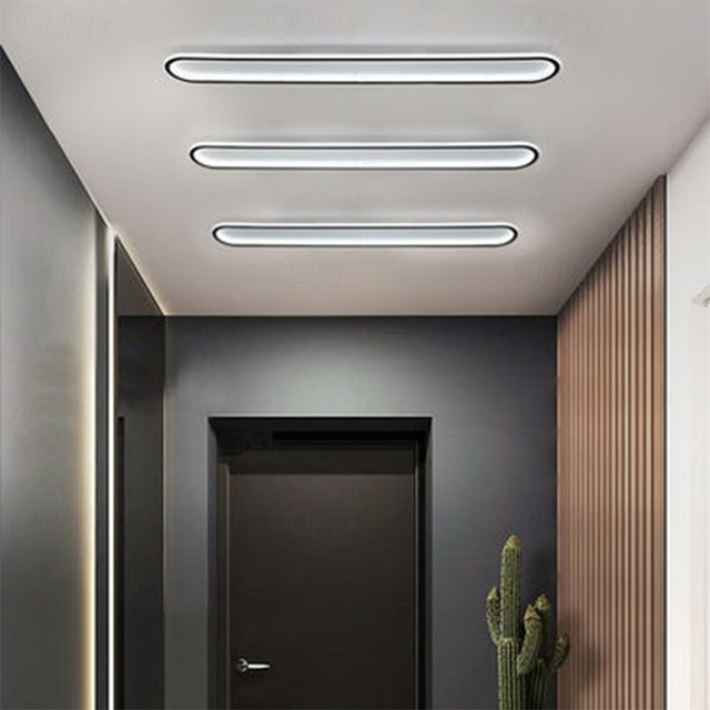  Ceiling Light Dimmable Ceiling Lights Aluminum Modern Style Black LED Modern 110-265V