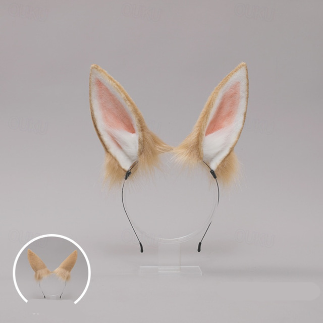  Diadema con orejas de conejo para cosplay de Lolita, lindas pinzas para el cabello con orejas de conejo, accesorio para el cabello para fiesta de Pascua, para mujeres y niñas, carnaval