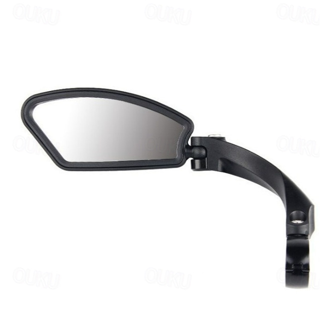  Specchietto retrovisore Ciclismo All'aperto regolabile flessibile Ciclismo motociclo Bicicletta Vetro Plastica Nero Mountain bike Ciclismo ricreativo