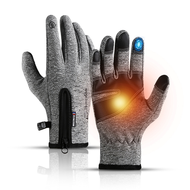  Χειμωνιάτικα Γάντια Γάντια Αφής Γάντια ποδηλασίας Χειμώνας Ολόκληρο το Δάχτυλο Αντιολισθητικό Αντιανεμικό Διατηρείτε Ζεστό Αντιολισθητικά Γάντια για Δραστηριότητες/ Αθλήματα