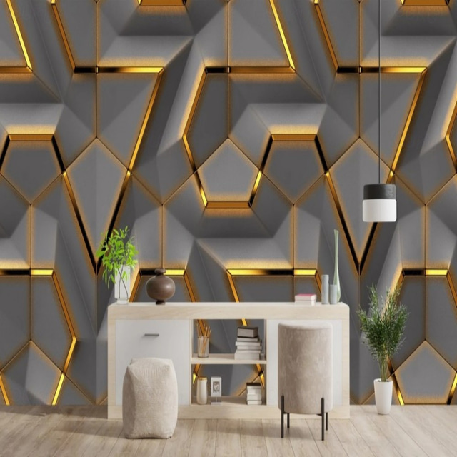  siistejä tapetteja seinämaalaus 3d tapetti geometrinen abstrakti seinätarra päällyste painatus irrotettava pvc/vinyylimateriaali itseliimautuva/liimautuva seinäsisustus olohuoneen makuuhuoneeseen